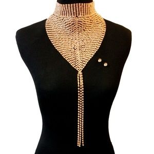 Warrior Goddess Bib Choker with Long Tassel